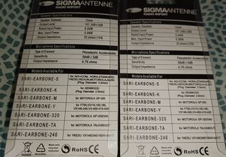 Pinganillo / microauricular para walkie