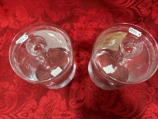 DOS BOTES CRISTAL CON TAPA