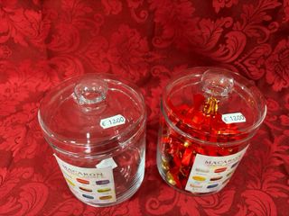 DOS BOTES CRISTAL CON TAPA