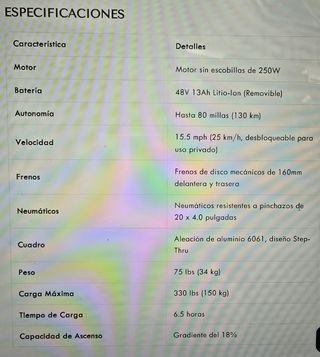 Bicicleta eléctrica engwe L20 boost fat