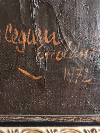 CUADRO ÓLEO SOBRE LIENZO CEGARRA ESCOLANO