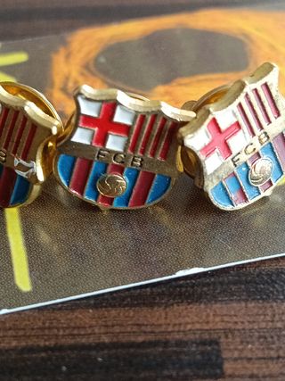 Lote 3 Pink metal dorado Barça 70