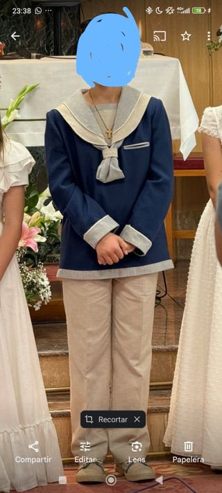 Traje de comunión de chico