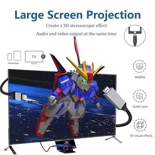 Cable HDTV Lightning a HDMI para iphone 14/13/12/1