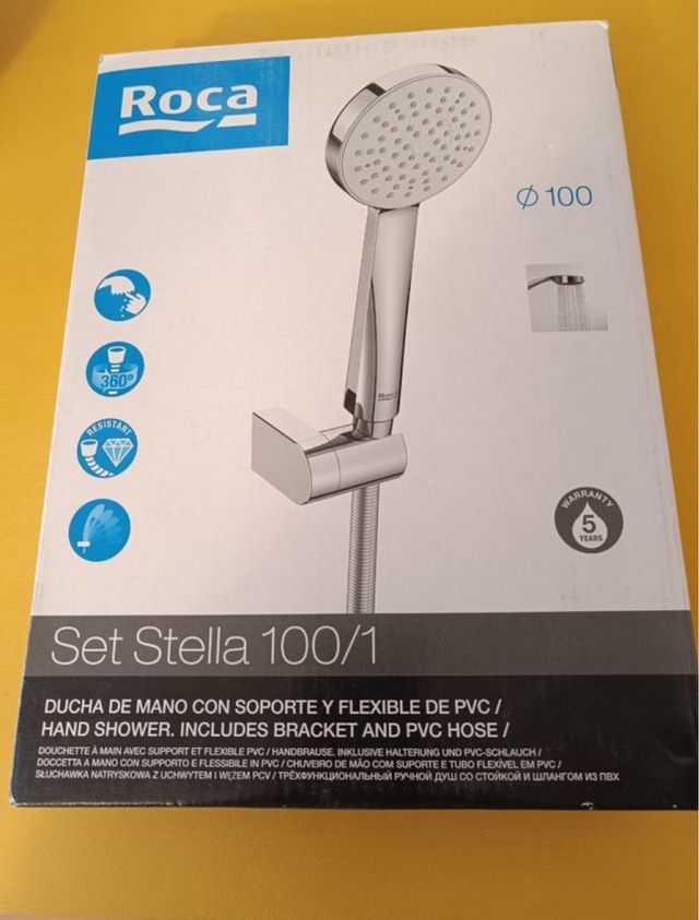 Ducha y soporte roca nuevo