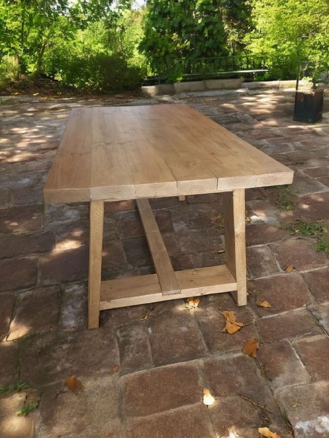 Mesa rústica de madera reciclada 170cmx90m
