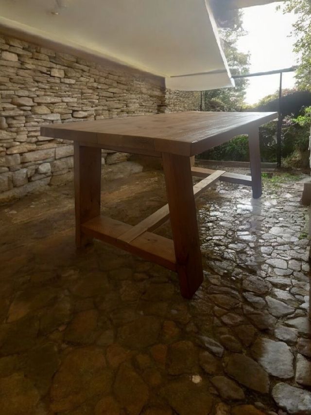 Mesa rústica de madera reciclada 170cmx90m