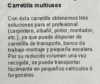 BANCO TRABAJO-ESCALERA-CARRETILLA MEJOR QUE MACC
