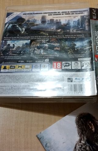 PS3 SNIPER2 GHOST WARRIOR LIMITED EDITION