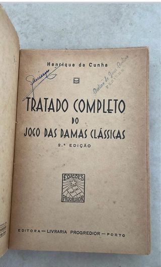 Tratado Completo do Jogo das Damas Clássico