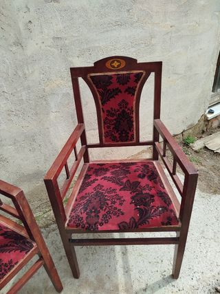 Poltrone in legno antiche anni venti