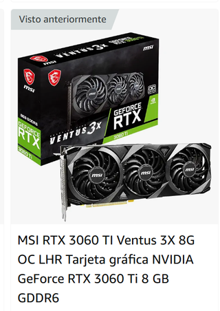 MSI RTX 3060 TI Ventus 3X
