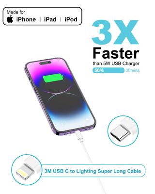 Cable Tipo-C a Lightning 2 metros