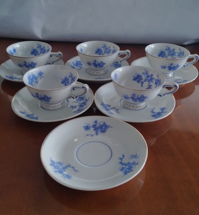 Juego tazas porcelana fina