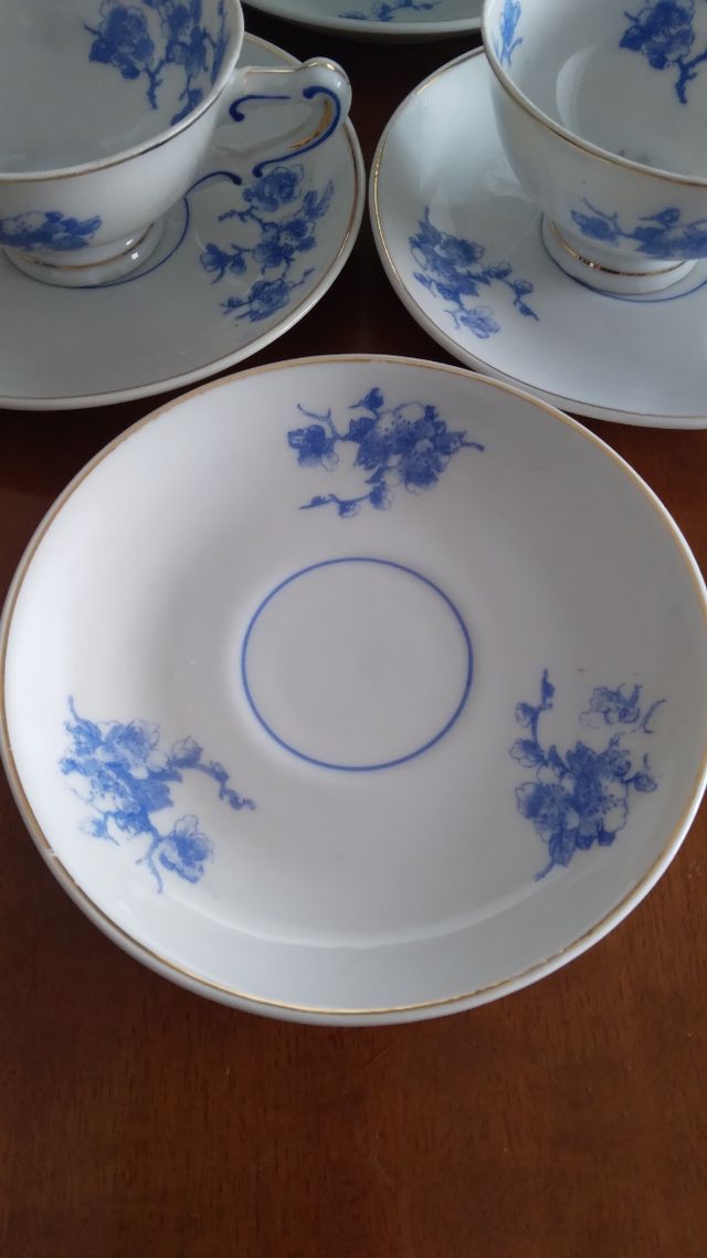 Juego tazas porcelana fina