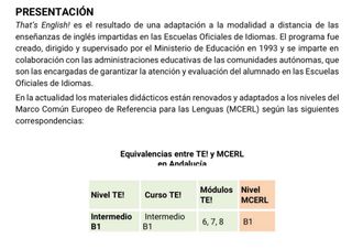 That's English! Nivel Intermedio B1