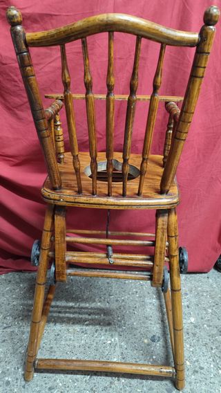 ANTIGUA TRONA O SILLA PARA NIÑO PRINCIPIOS S. XIX