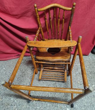 ANTIGUA TRONA O SILLA PARA NIÑO PRINCIPIOS S. XIX