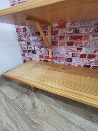 COMPOSICIÓN 3 BALDAS PINO MACIZO LACADO 140x40x2,5