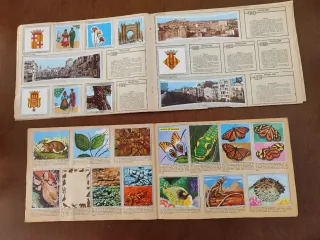 Lote 2 album Zoología Bot España Foto Cromos