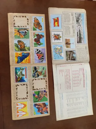 Lote 2 album Zoología Bot España Foto Cromos