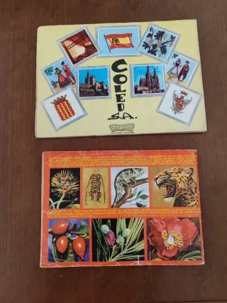 Lote 2 album Zoología Bot España Foto Cromos
