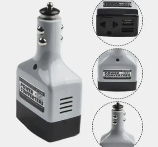 Adaptador INVERSOR de Coche de 12v-24v a 220v 10W
