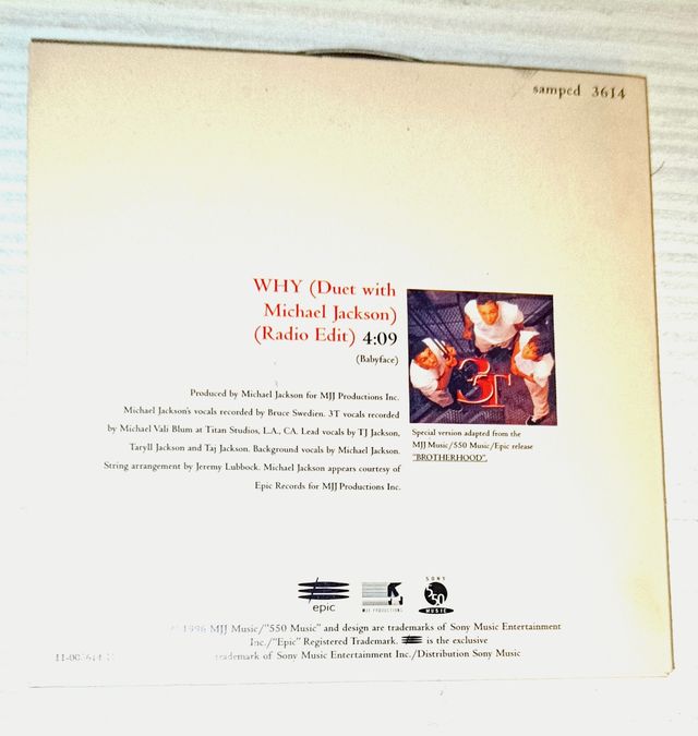 CD Single 3T - Michael Jackson "Why"