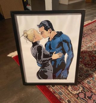 Quadro Diabolik e Eva Kant dimensioni 30x40 cm
