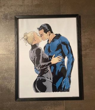 Quadro Diabolik e Eva Kant dimensioni 30x40 cm