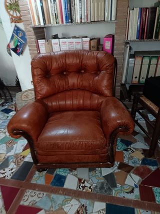 Poltrona in pelle