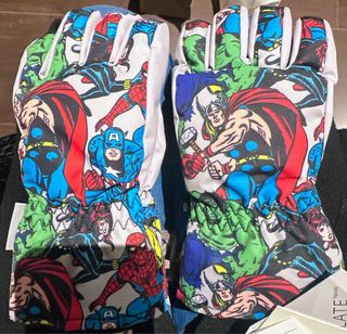 Guantes esquiar esqui nieve niño superheroes nuevo