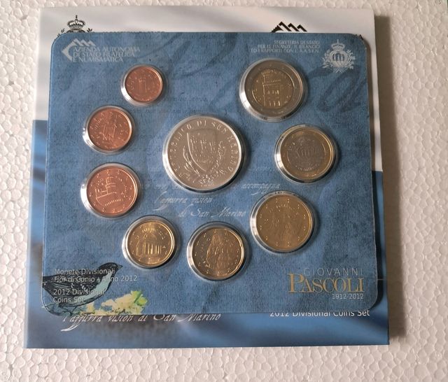 Serie divisionale Fdc S.Marino 2012 serie division