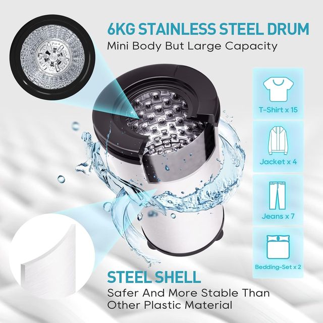 Umelome Secador de centrifugado de 6 kg, Secadores