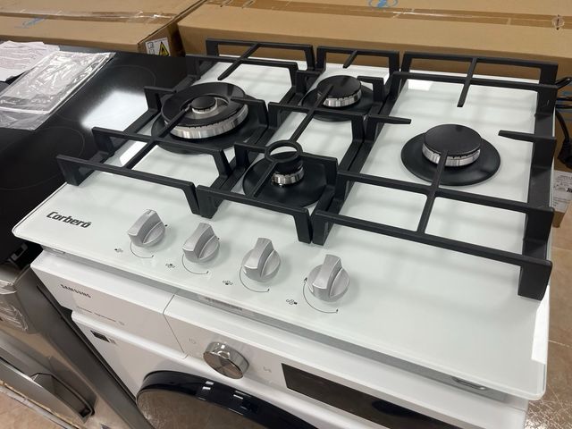 PLACA CRISTAL GAS CORBERO BLANCA