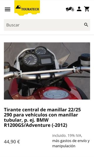 Accesorios BMW R 1200 GS ADV 2012