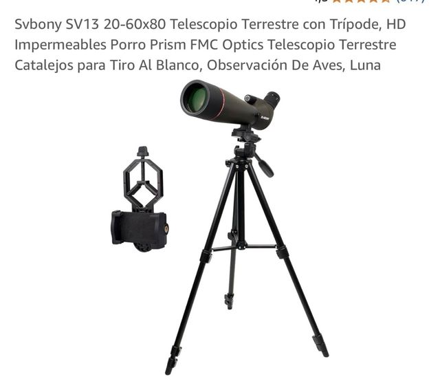 SVBONY SV13 telescopio terrestre tiro