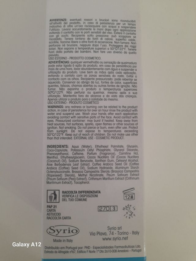 SYRIO Spray Attiv Cellulite B lIft