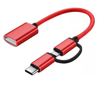 Adaptador Tipo c/Micro USB 2 EN 1 OTG