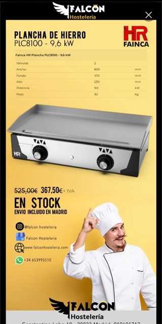 Plancha de hierro