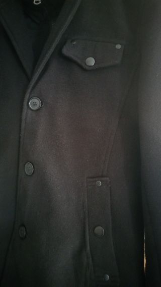 Cappotto corto nero da uomo 