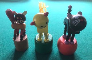 Lotto animaletti snodabili  in legno