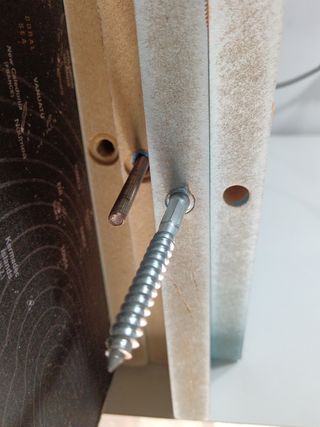 4 Estanterías blancas y azules