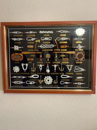 Cuadro Nudos Marineros. Realizado a mano