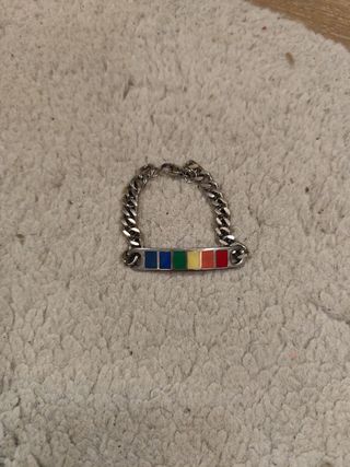 Pulsera de acero azul , nueva