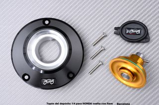 Tapón del depósito 1/4 para HONDA vuelta con llave