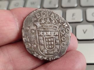 Meio Cruzado, 1664; moeda de prata (Portugal)