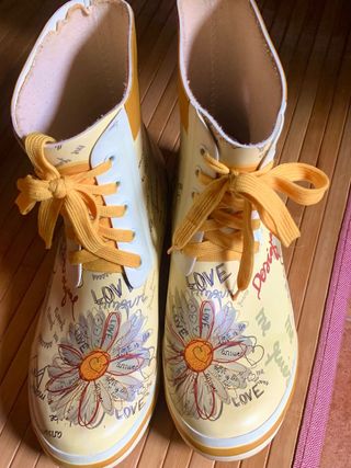 Desigual botas de agua catiúscas perfecto estado