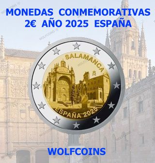 🇪🇸 ESPAÑA MONEDA 2€ EUROS 2025 SALAMANCA