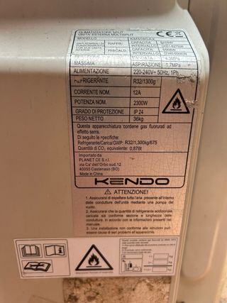 Aire acondicionado kendo dual split